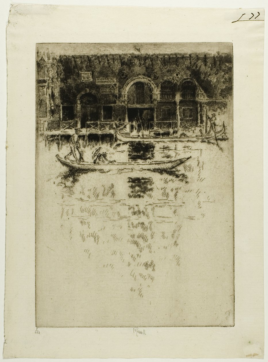 Byzantinsk palads, Venedig af Joseph Pennell