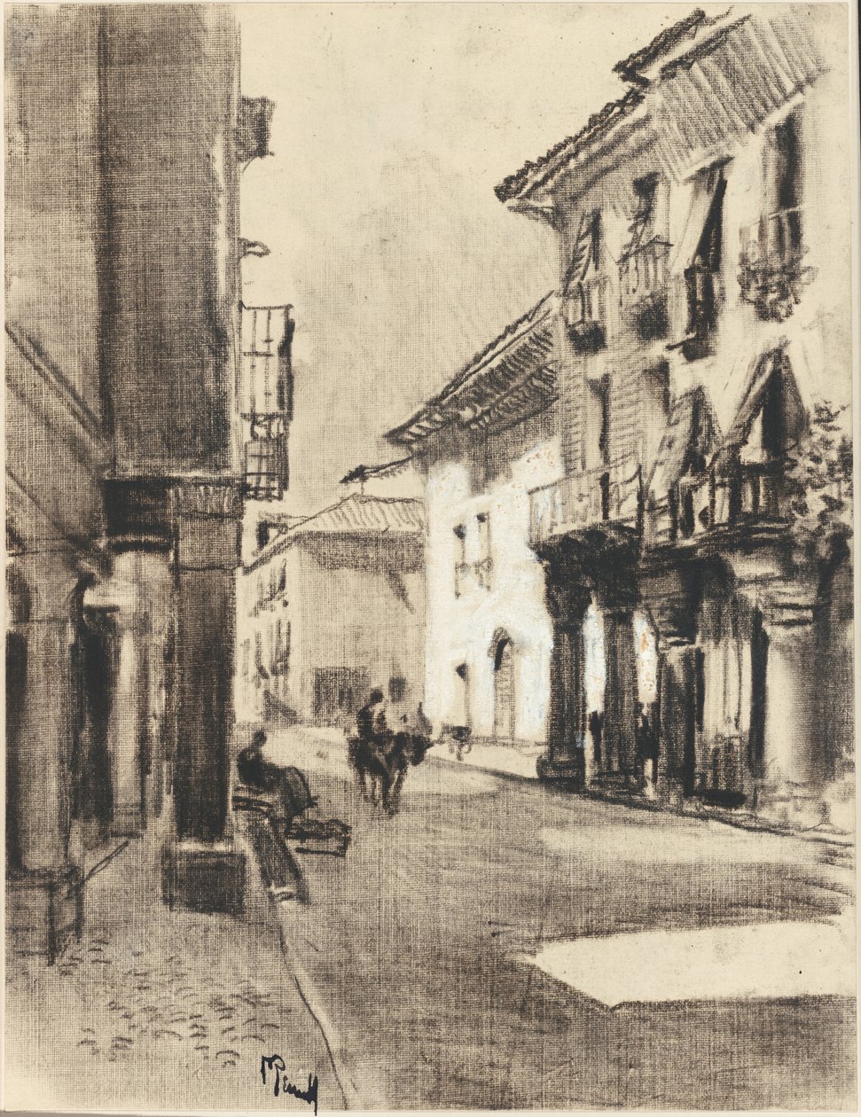 Calle Borgmester Alcala af Joseph Pennell