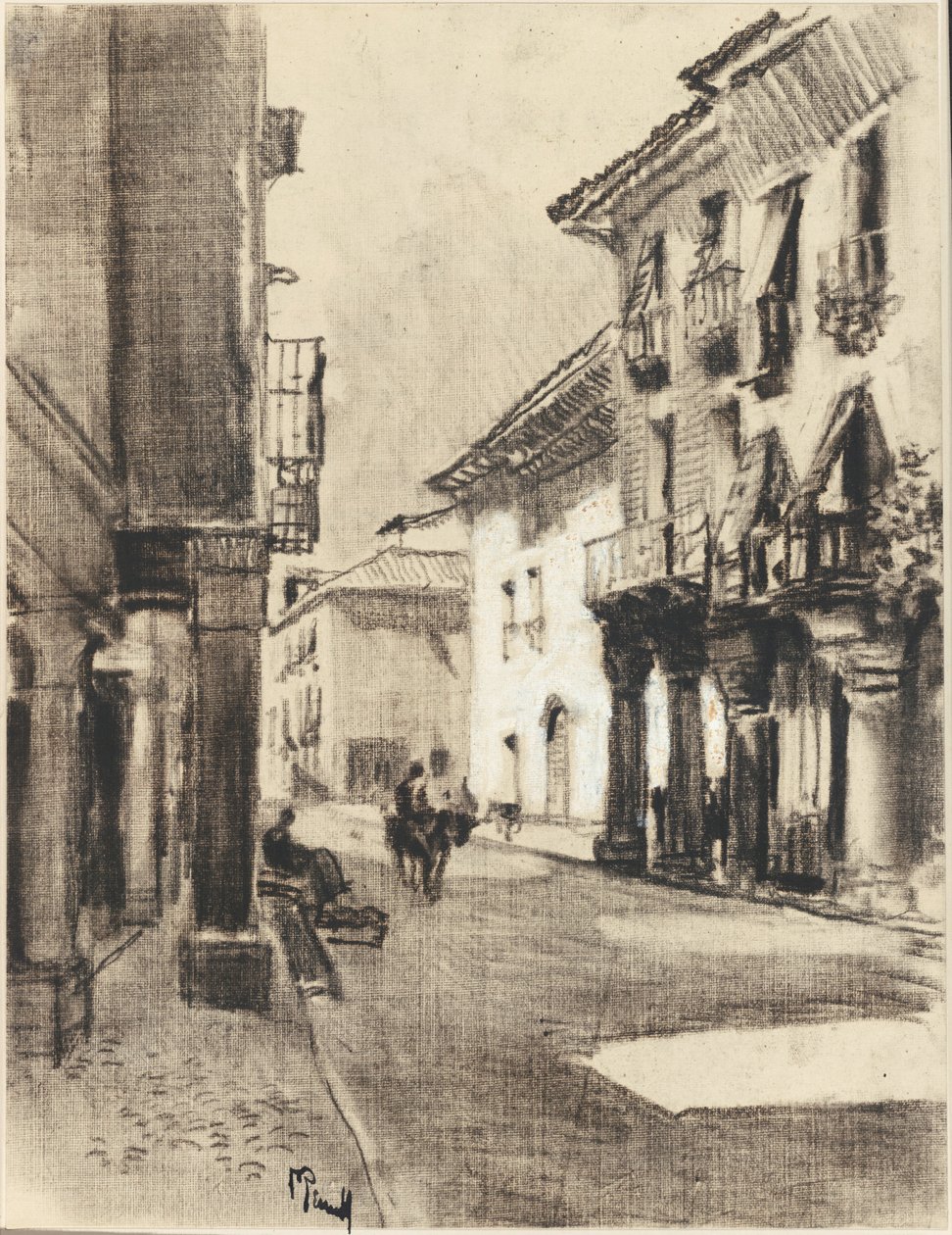 Calle Borgmester Alcala af Joseph Pennell