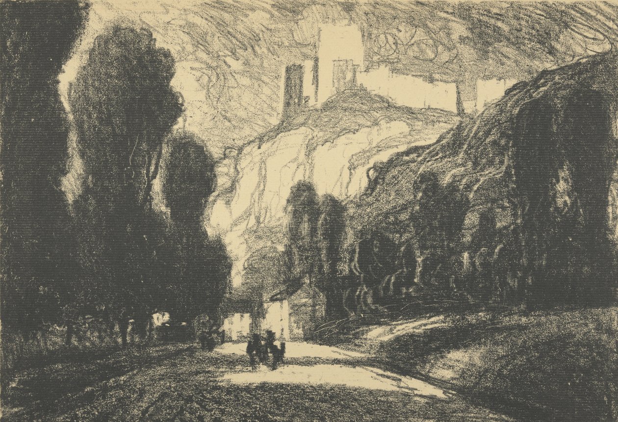 Château Gaillard af Joseph Pennell