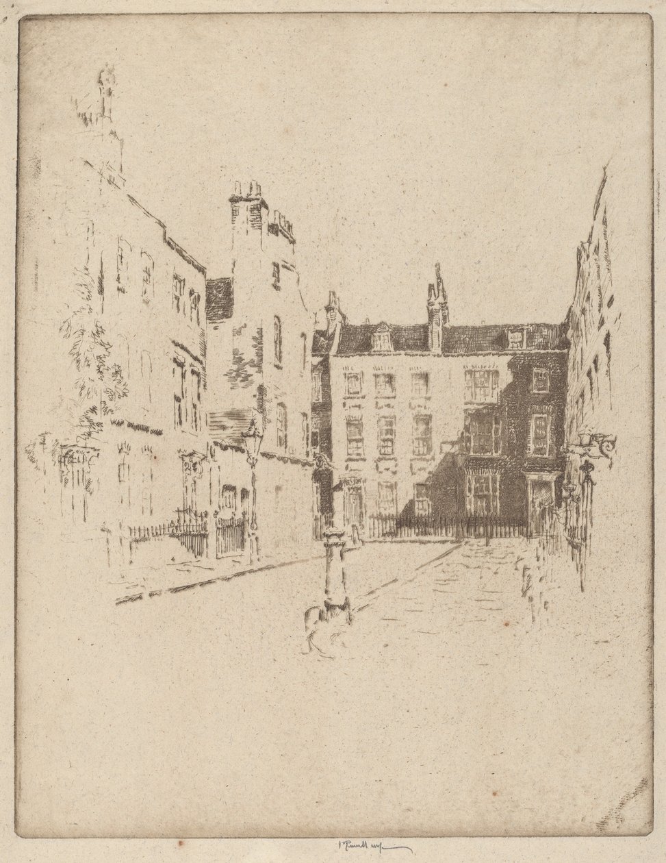 Cowley Street, Westminster af Joseph Pennell