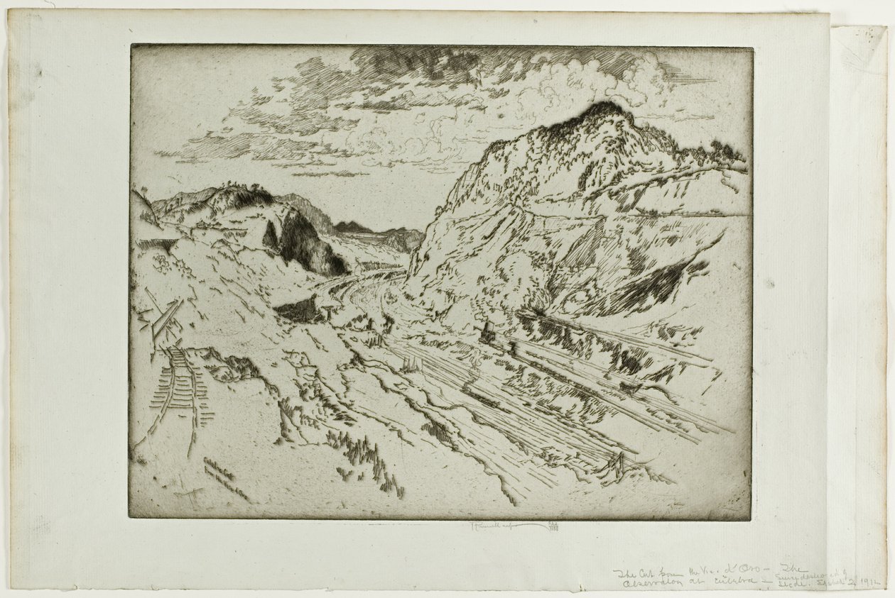 Culebra Cut, Panama af Joseph Pennell