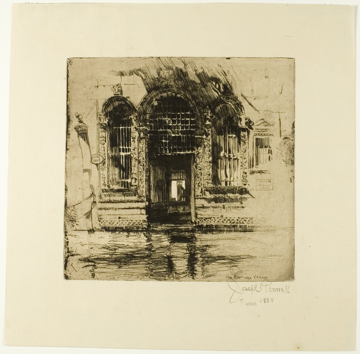 Døråbning, Venedig af Joseph Pennell