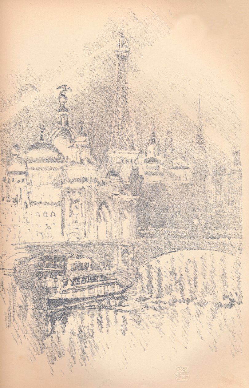 Tidlig afteneffekt, Paris-udstillingen, 1901 af Joseph Pennell