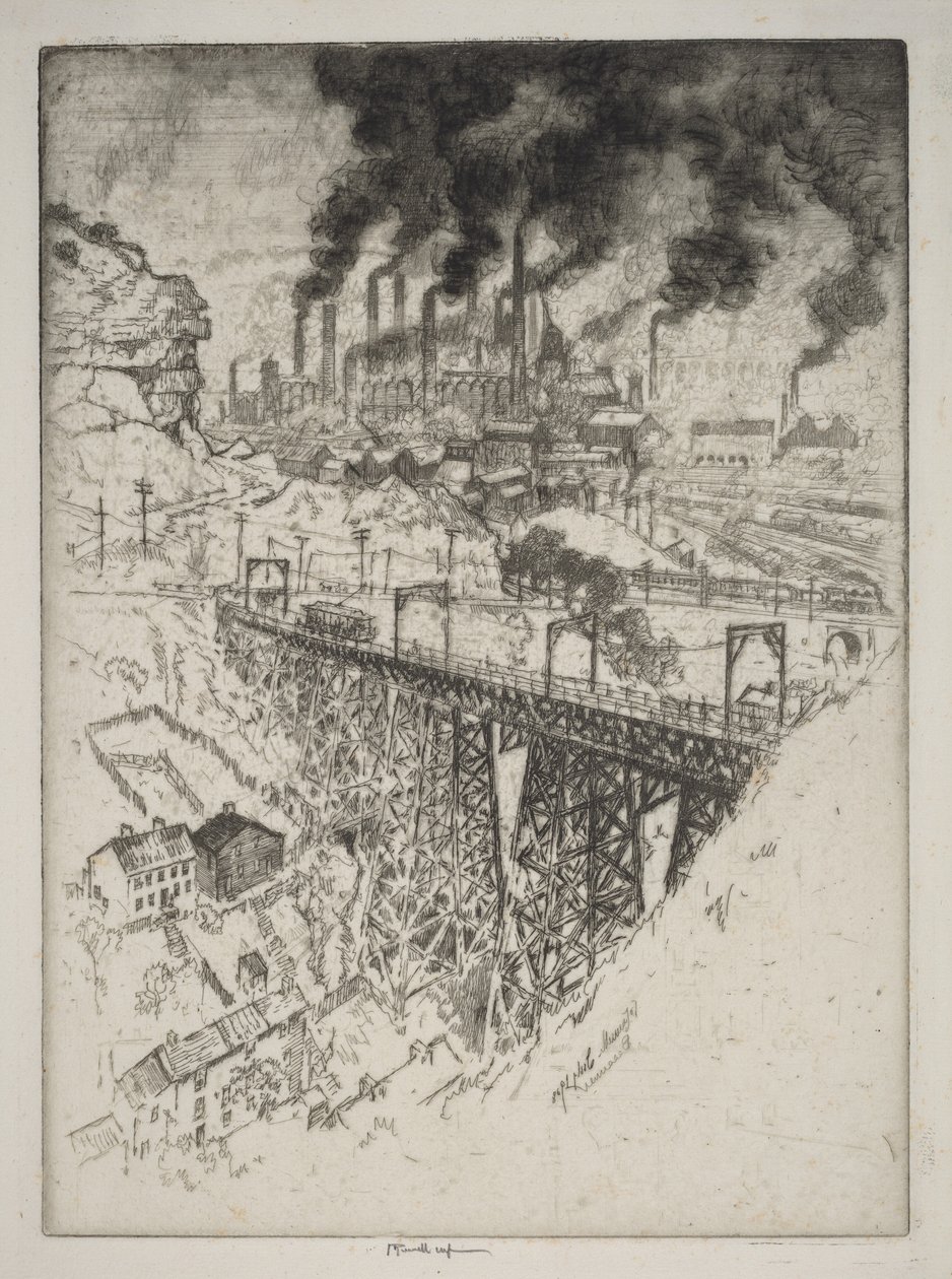 Edgar Thomson-værkerne, Bessemer af Joseph Pennell
