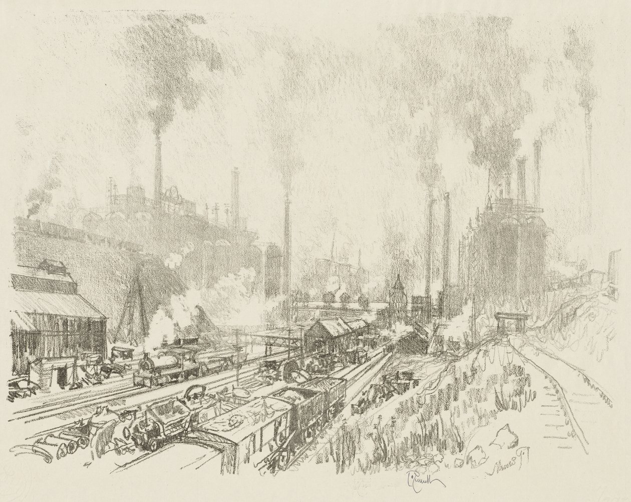 Engelsk War Work: In the Land of Iron and Steel af Joseph Pennell