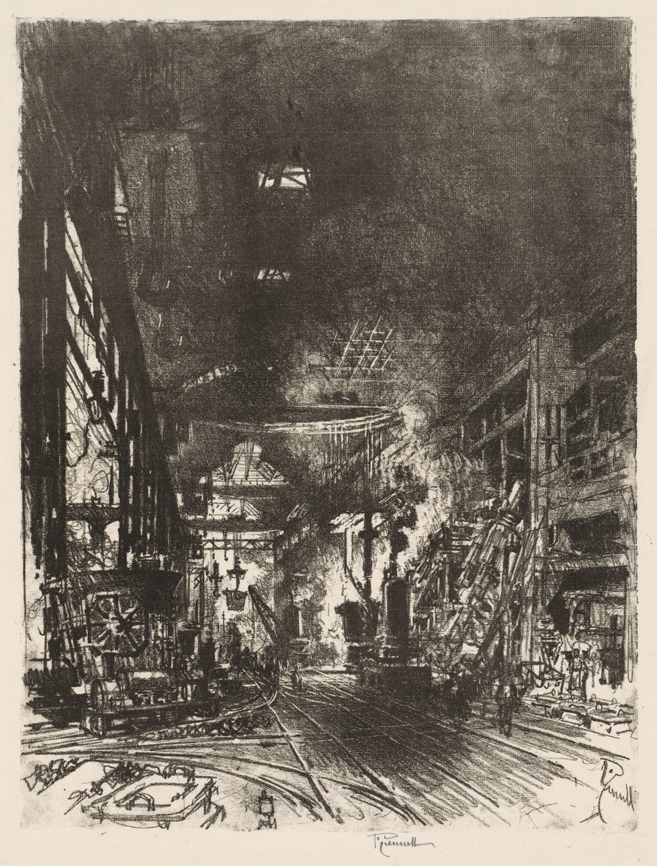 Engelsk War Work: Within the Furnaces af Joseph Pennell