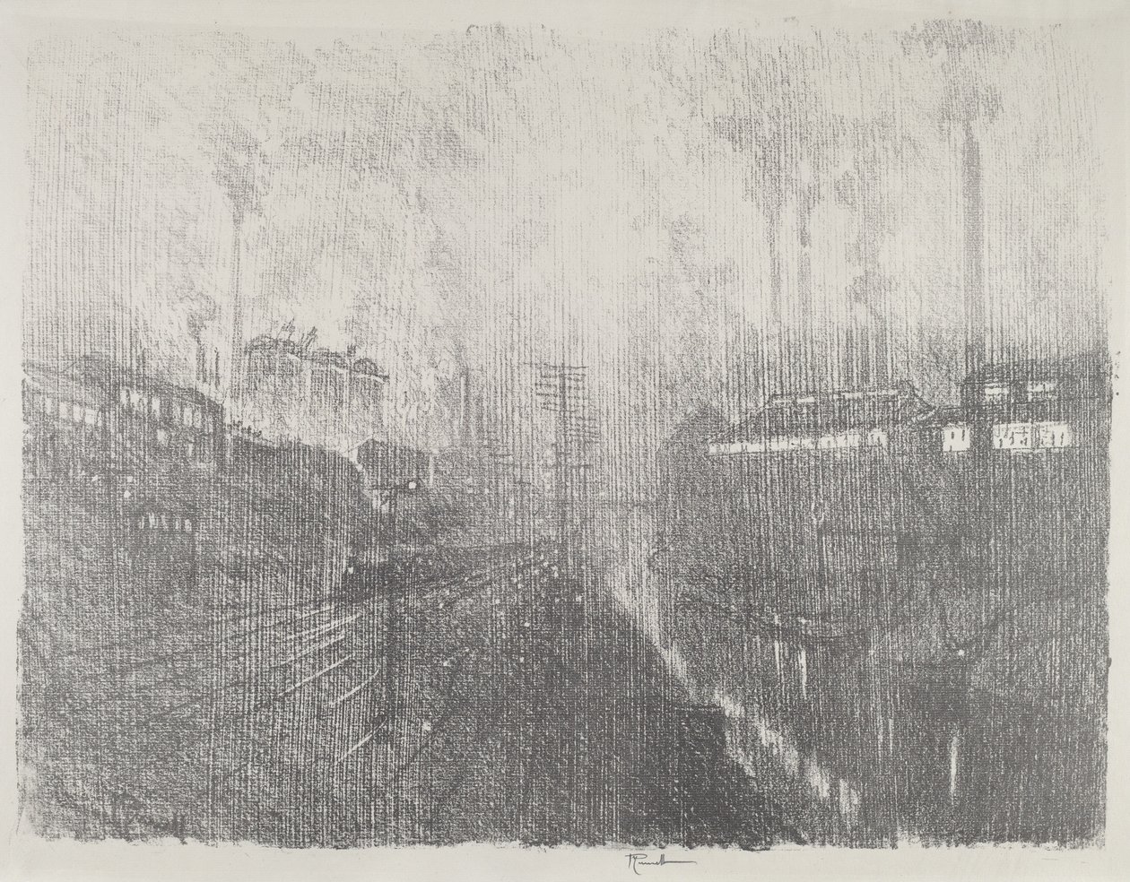 Aften i ammunitionslandet af Joseph Pennell