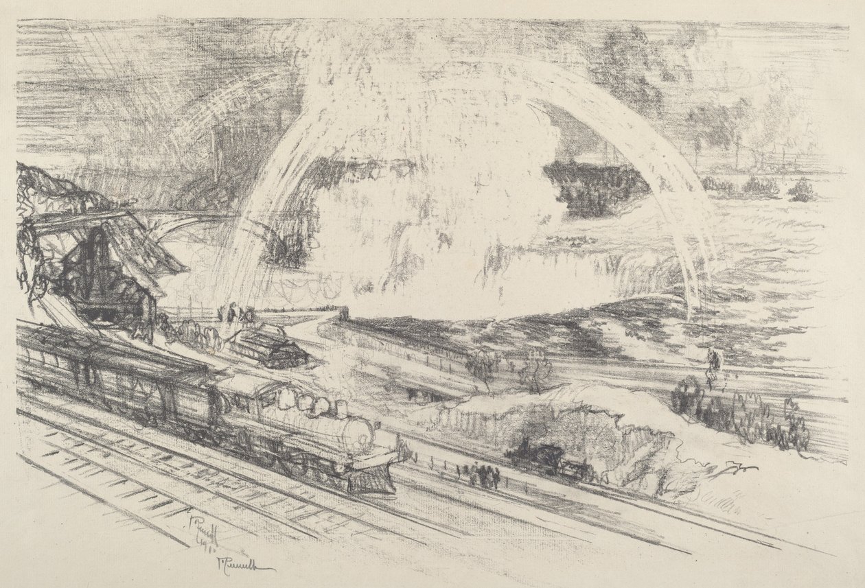 Falls Station, Niagara af Joseph Pennell