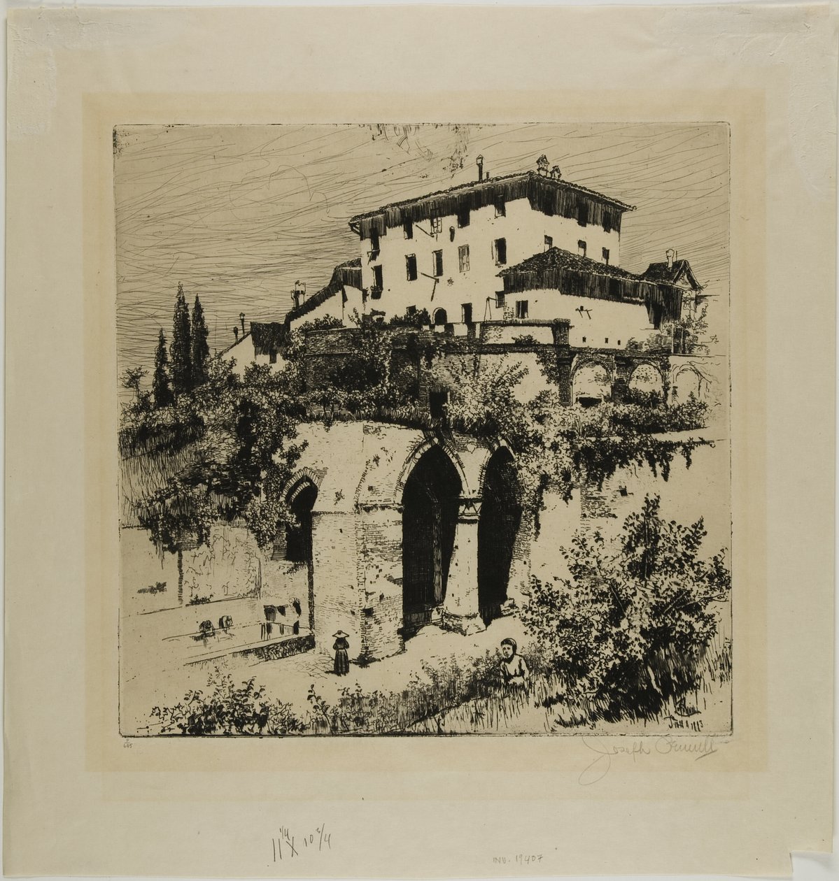 Fonte Nuova, Siena af Joseph Pennell