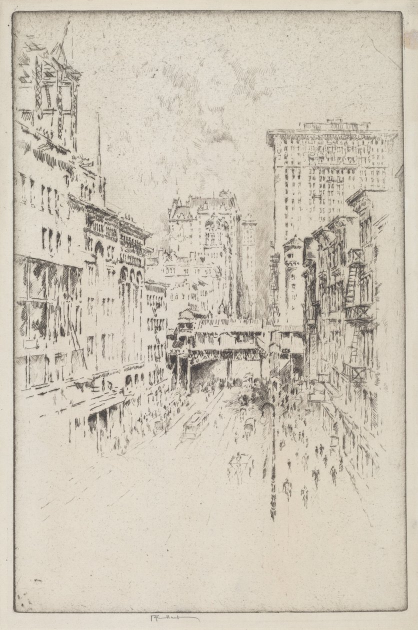 Forty-Second Street af Joseph Pennell