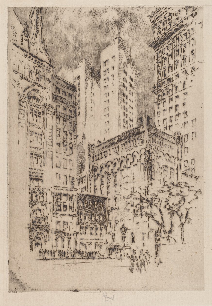 Fire-etagers hus af Joseph Pennell