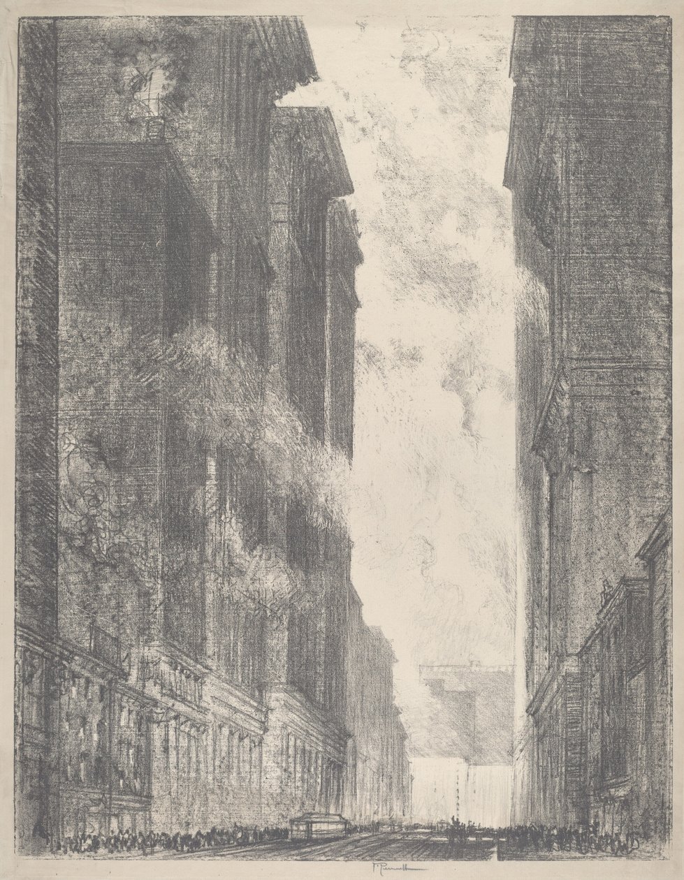 Fourth Avenue af Joseph Pennell