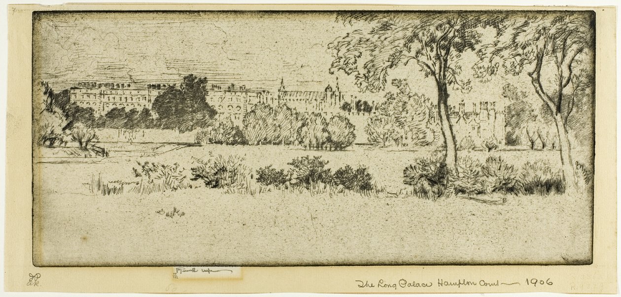 Hampton Court, Long Palace af Joseph Pennell