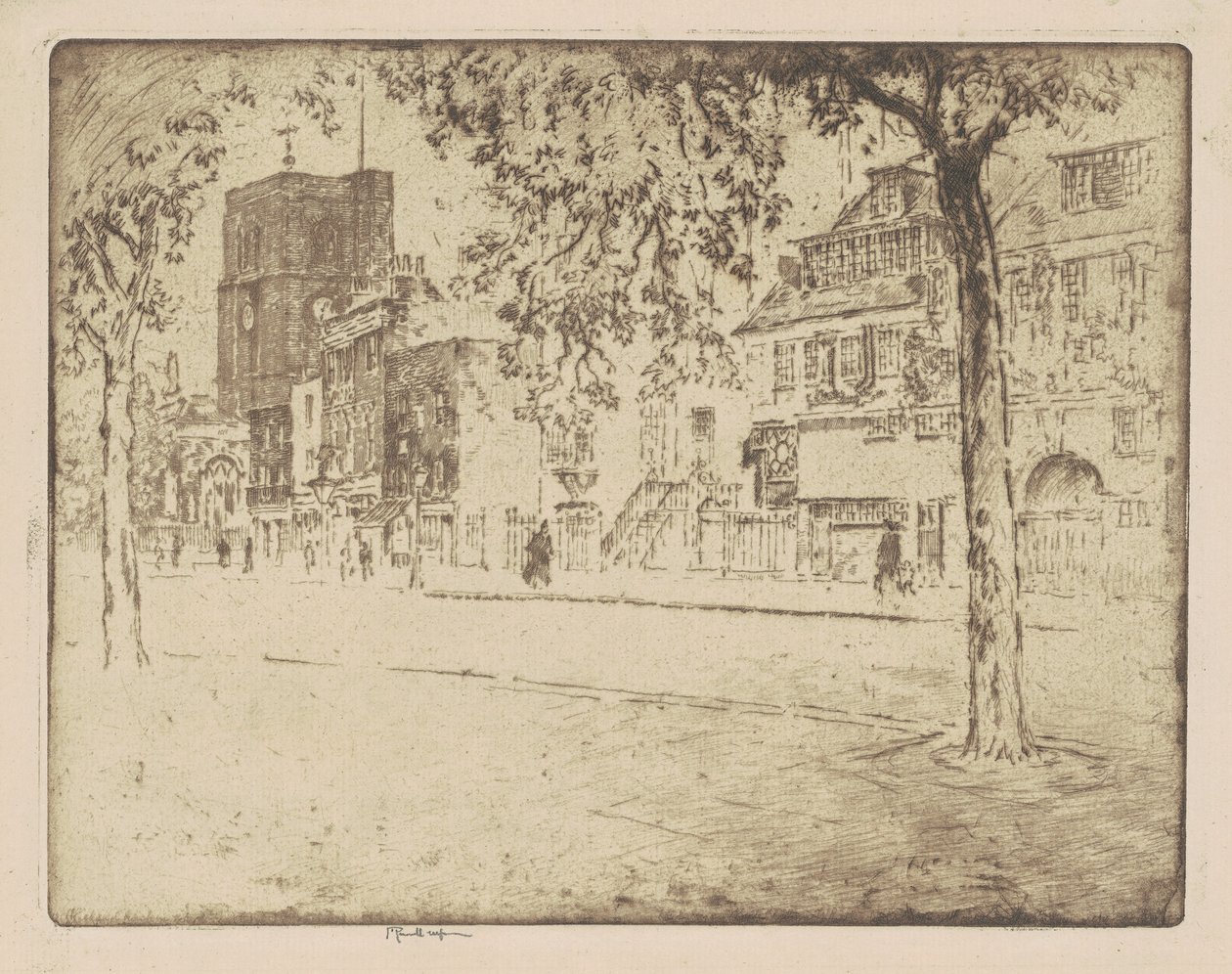 Hus, hvor Whistler døde af Joseph Pennell