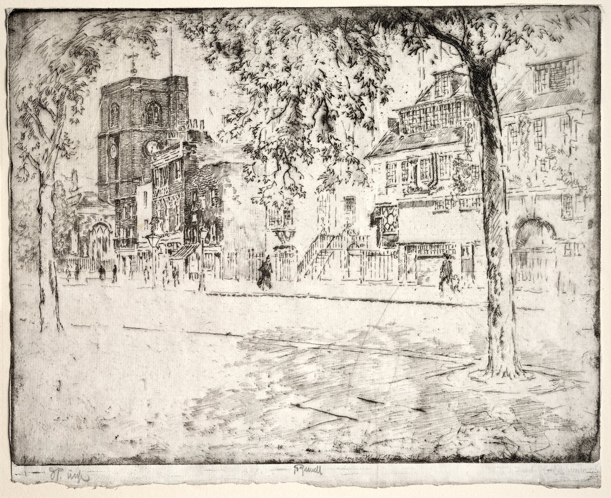 Huset, hvor Whistler døde af Joseph Pennell