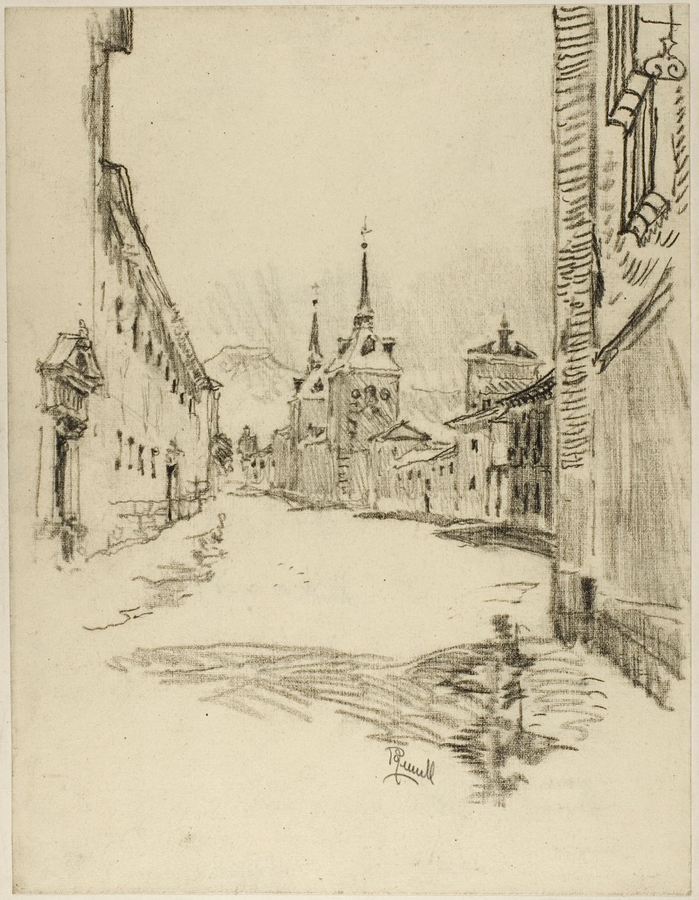 Dens Gader er brede og stille af Joseph Pennell