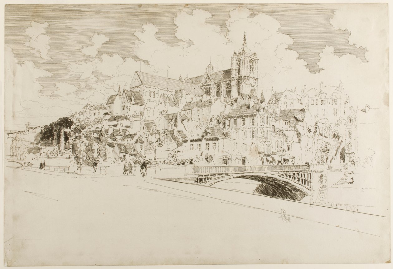 Le Mans af Joseph Pennell