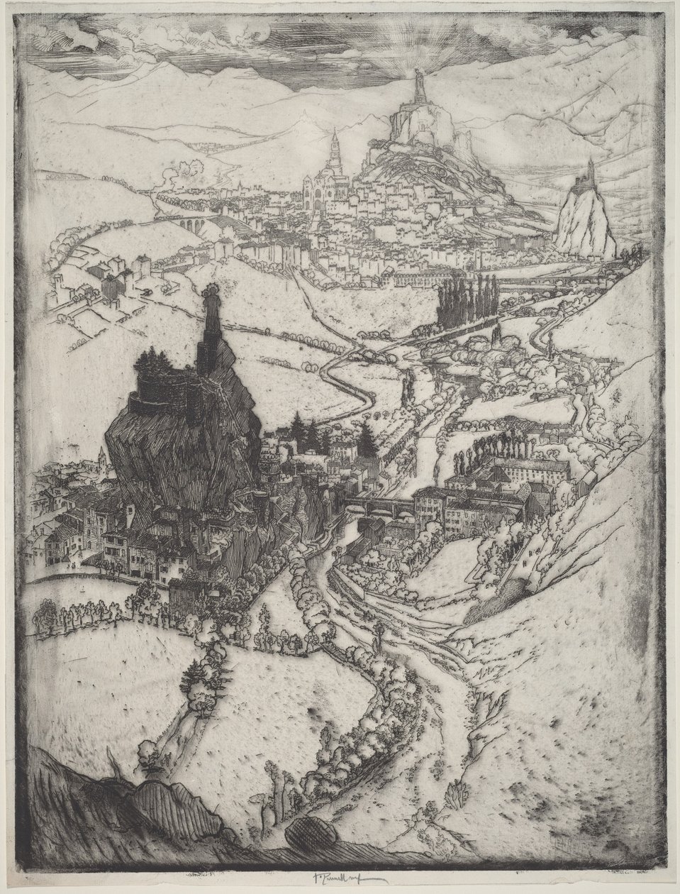 Le Puy af Joseph Pennell