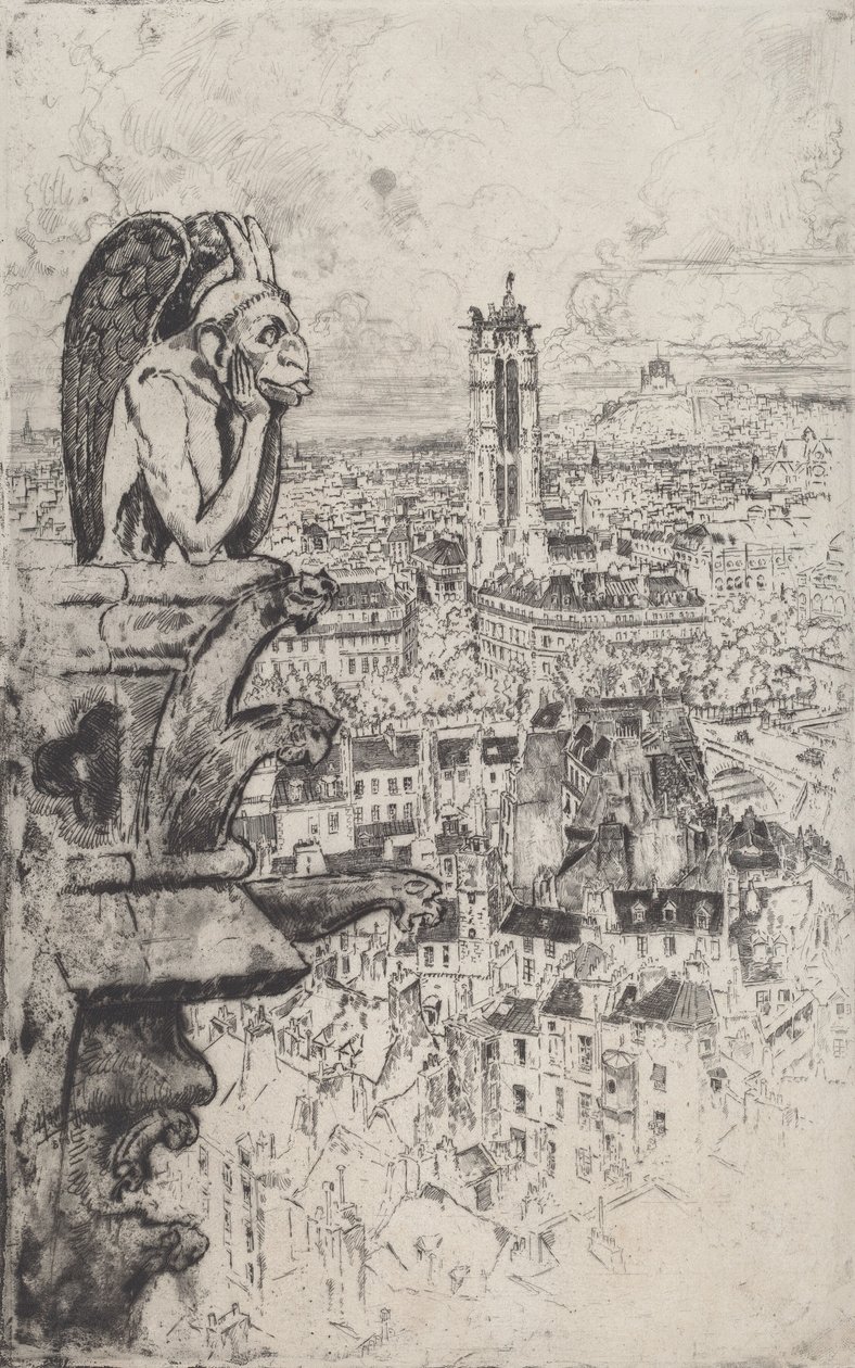 Le Stryge, 1893. af Joseph Pennell