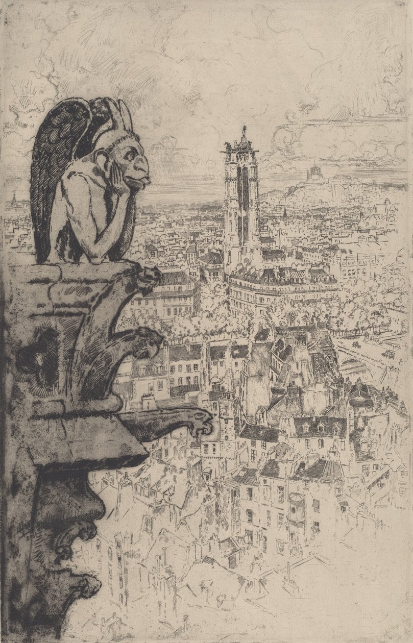 Le Stryge, 1893. af Joseph Pennell