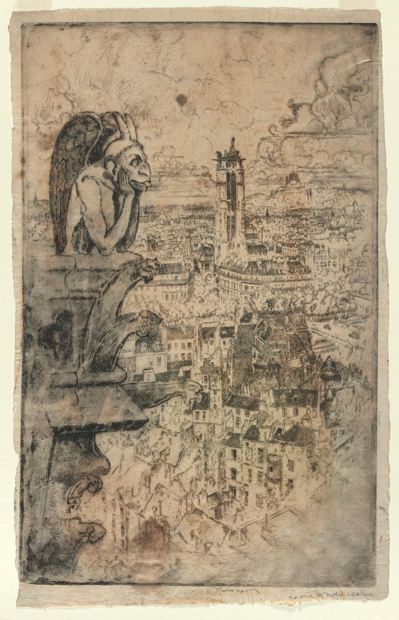 Le Stryge, 1893. af Joseph Pennell