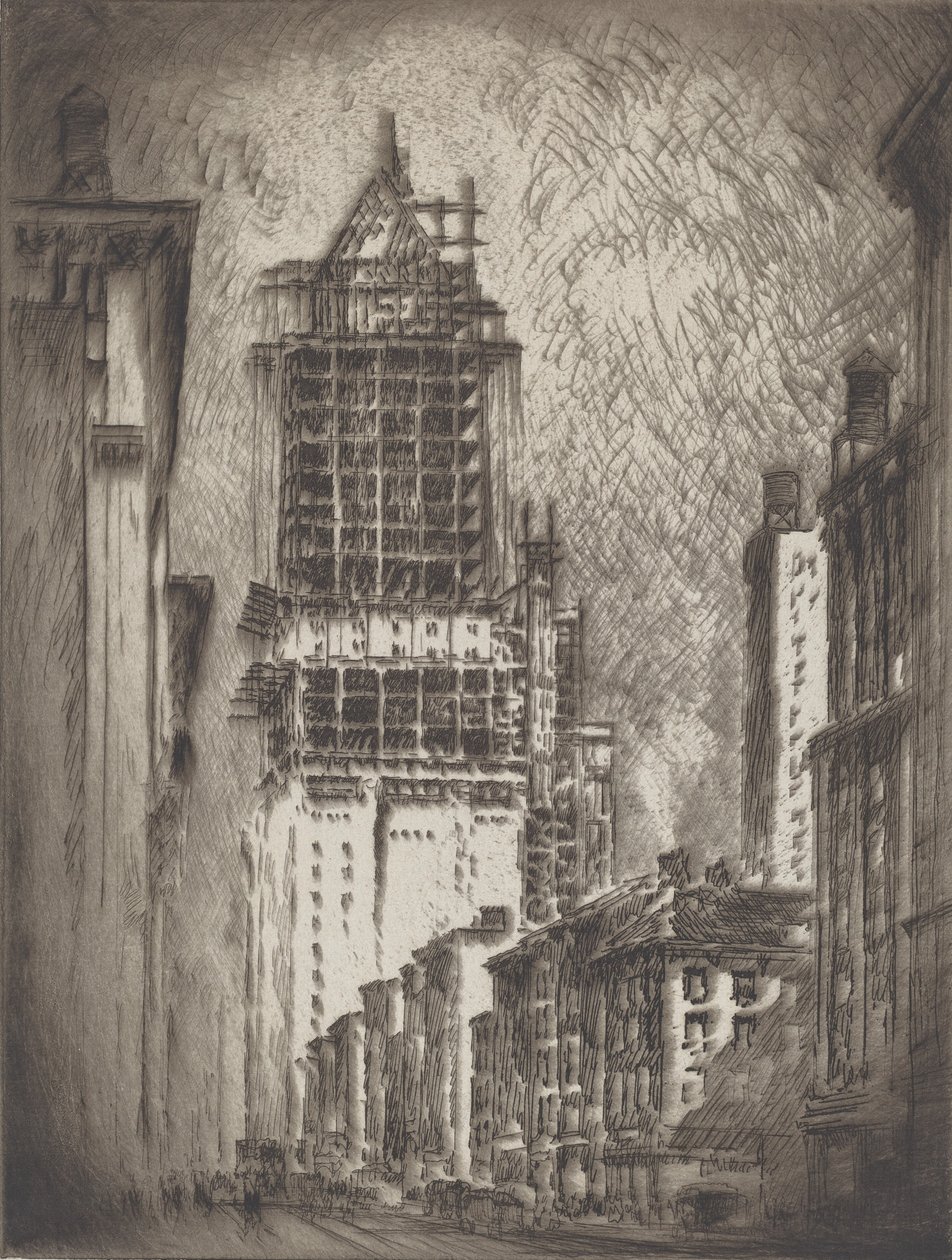 Logi for Gents, 1923. af Joseph Pennell