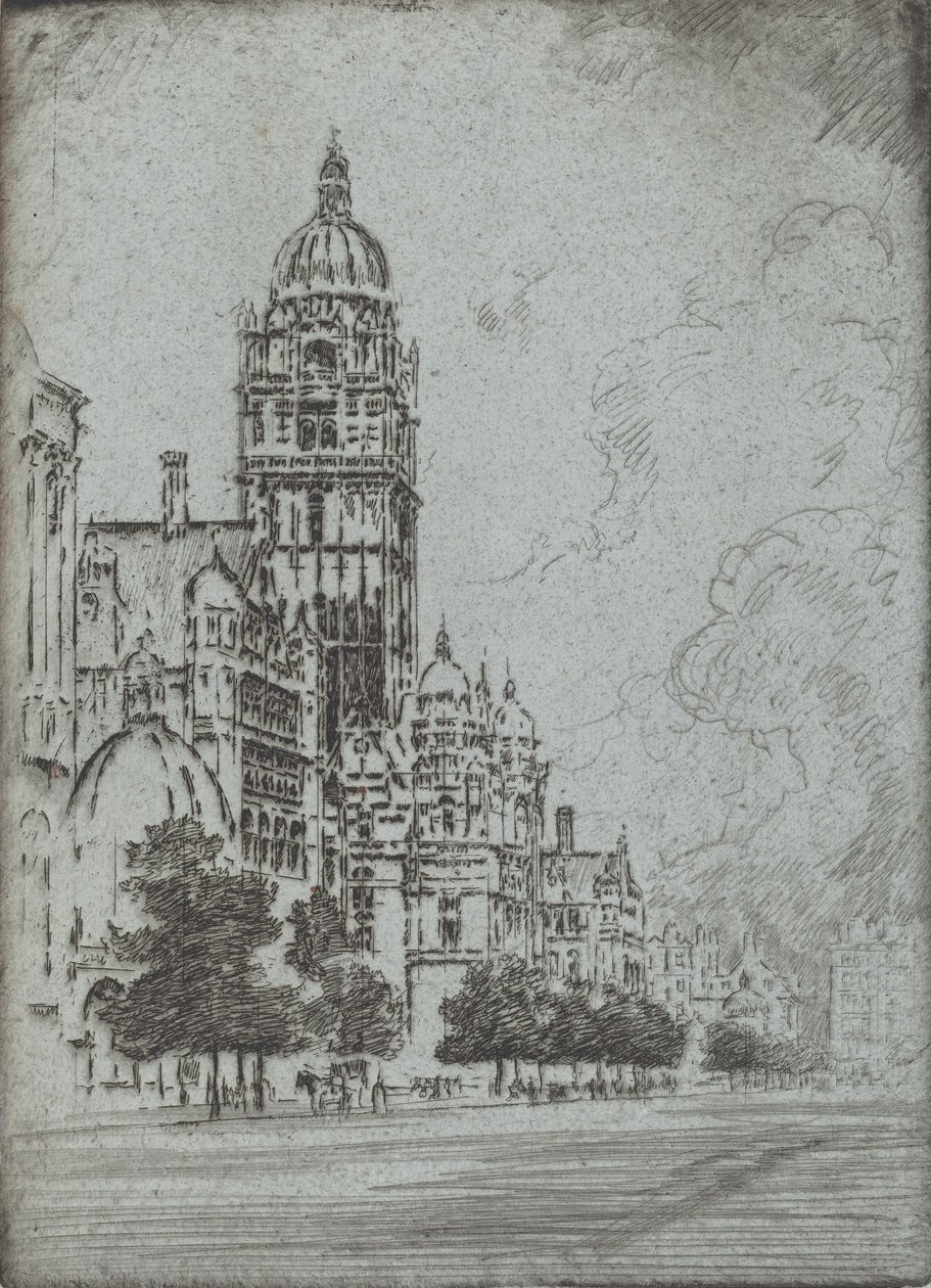 Storslåede Kensington, 1904. af Joseph Pennell