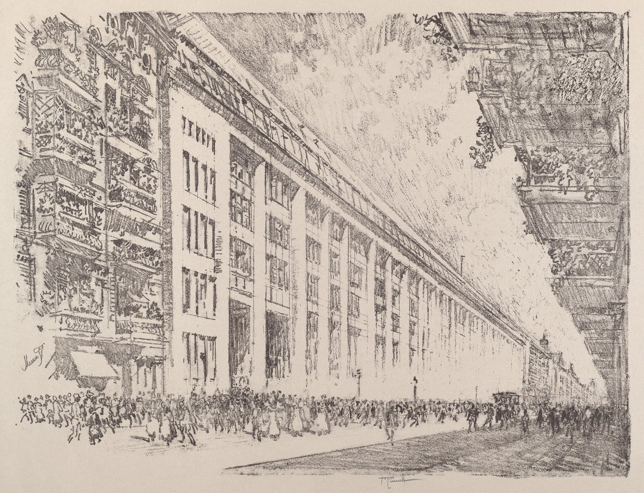 Midt på dagen, General Electric Works, Berlin af Joseph Pennell
