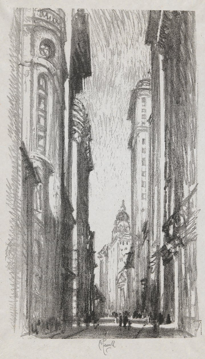 Nassau Street, #5 i Iconophie Club Collection af Joseph Pennell