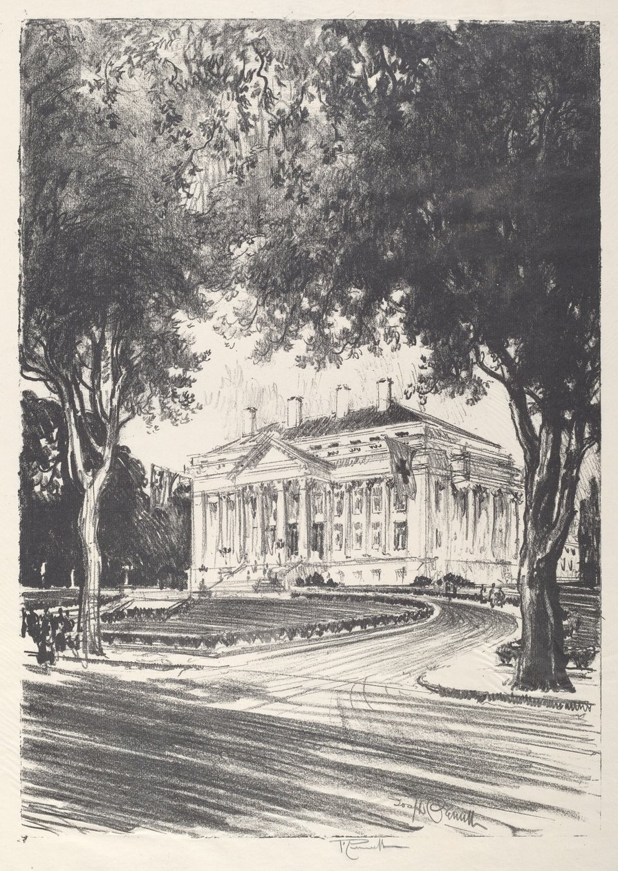 Det nationale Røde Kors hovedkvarter, Washington, 1919. af Joseph Pennell
