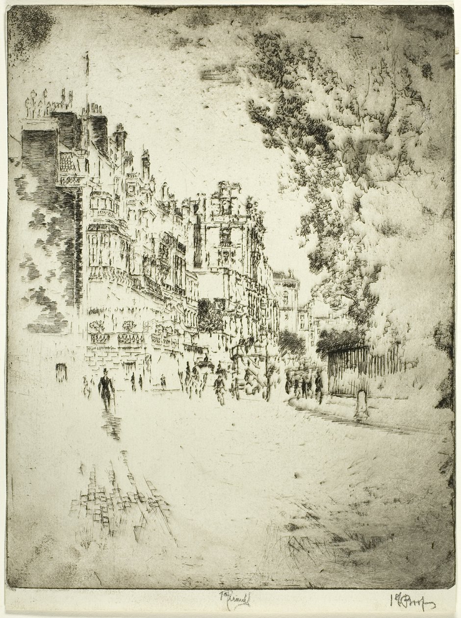 Park Lane af Joseph Pennell