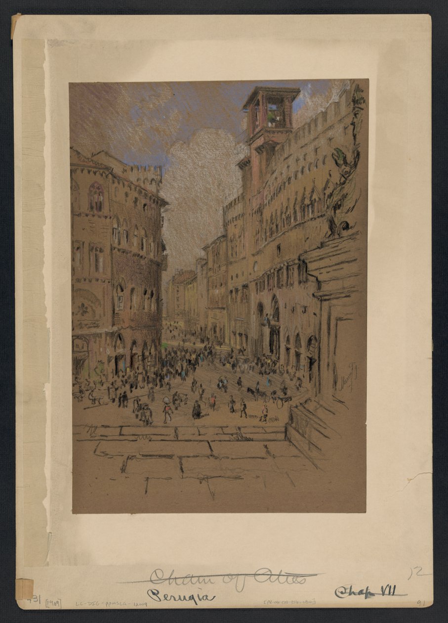 Perugia af Joseph Pennell