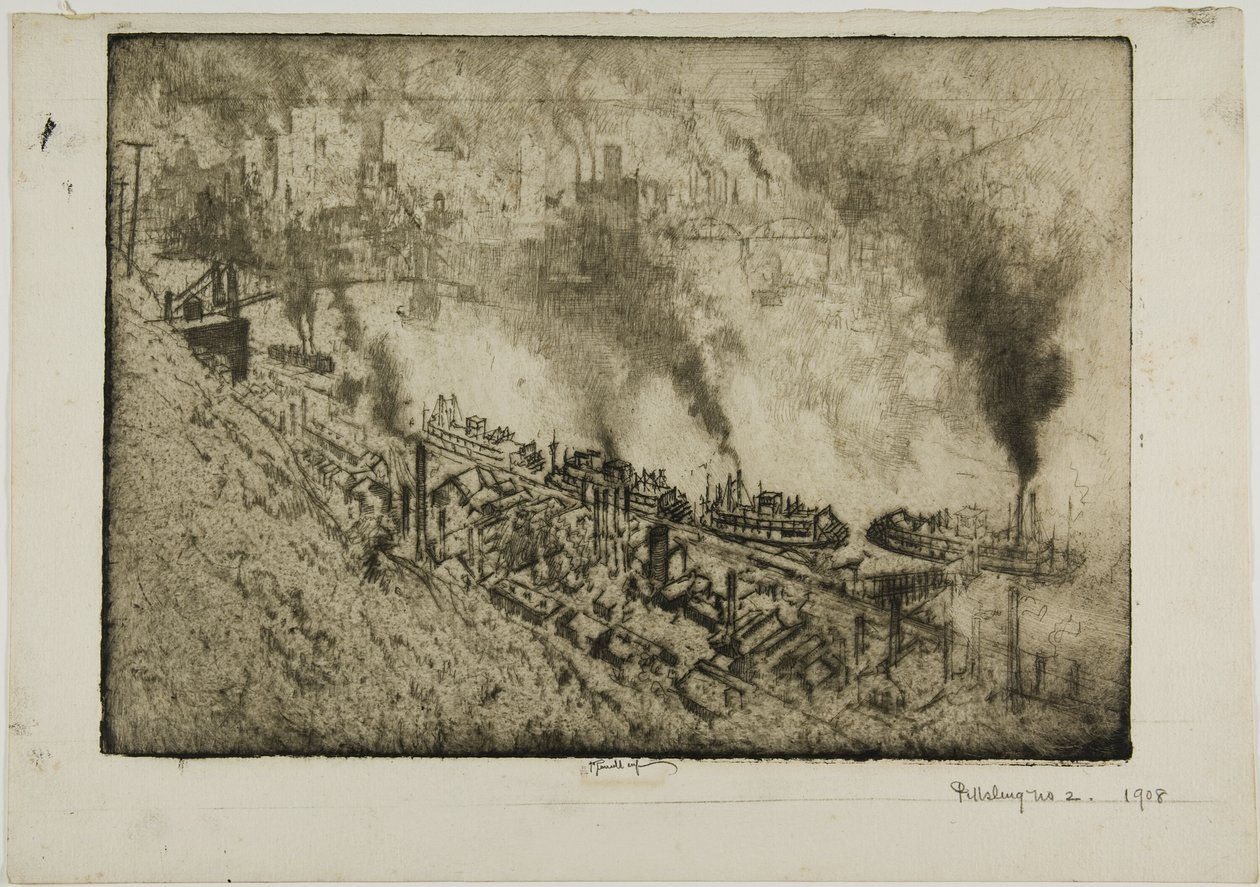 Pittsburgh, nr. Og af Joseph Pennell