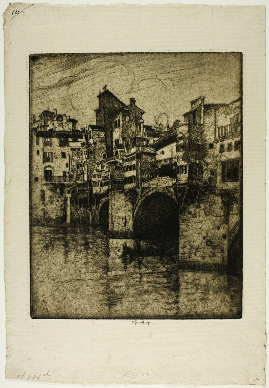 Ponte Vecchio, Firenze af Joseph Pennell