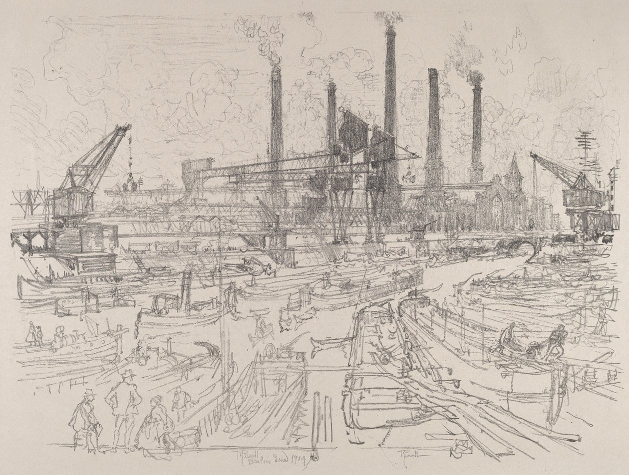 Kraftværk, Berlin af Joseph Pennell