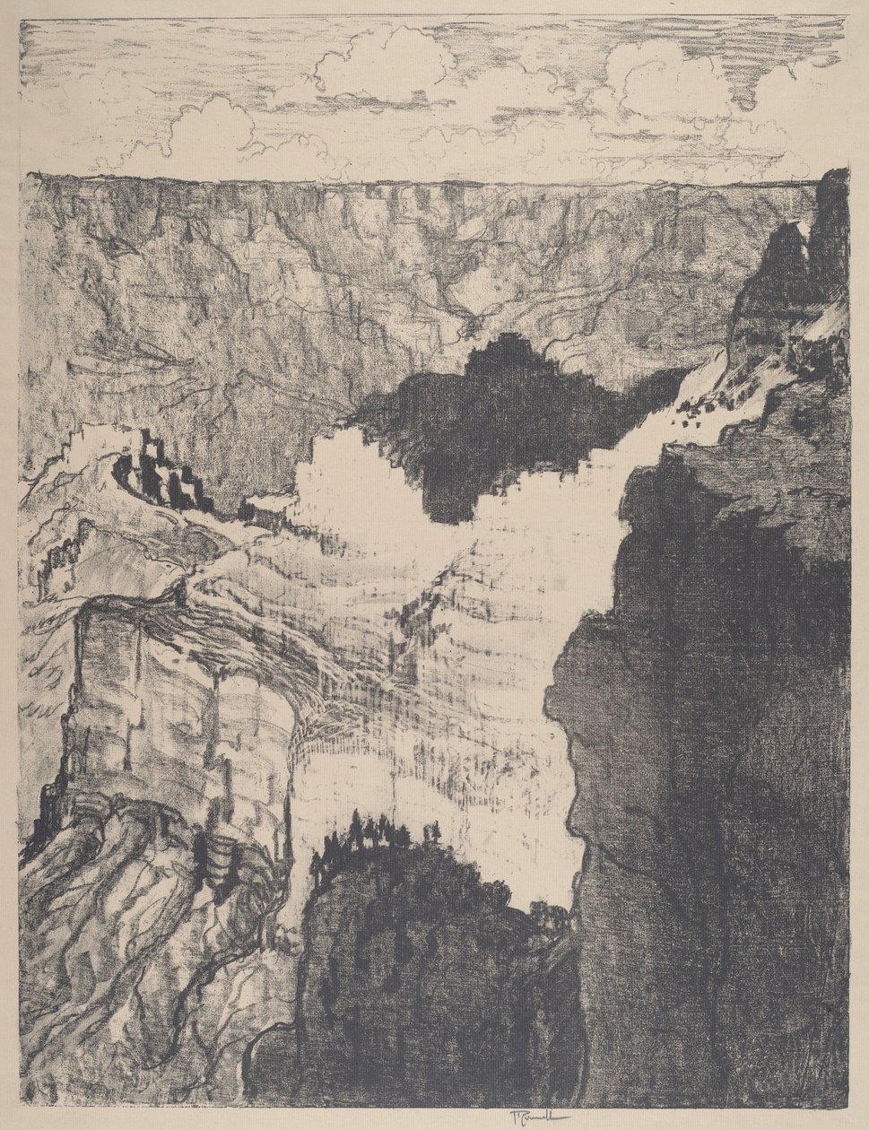 Vejen til den hvide by, nr.I af Joseph Pennell