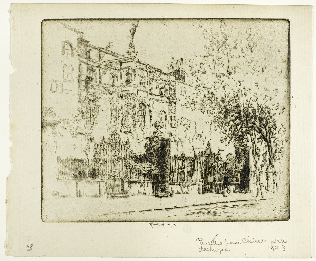Rossettis hus af Joseph Pennell