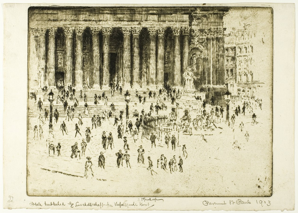 Sankt Pauls fortov af Joseph Pennell