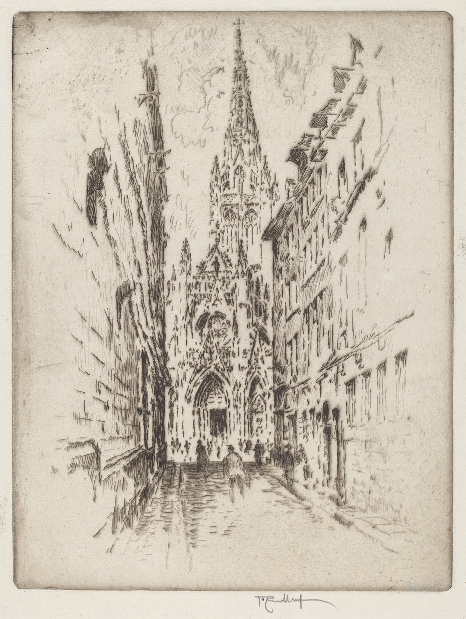 San Maclou, Rouen af Joseph Pennell