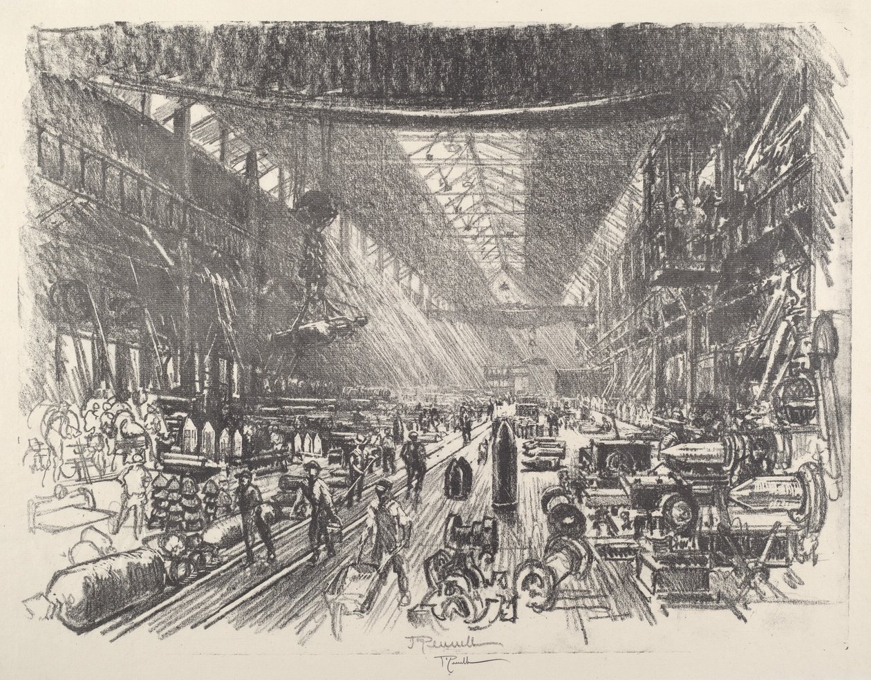 Shell Factory, No.I af Joseph Pennell