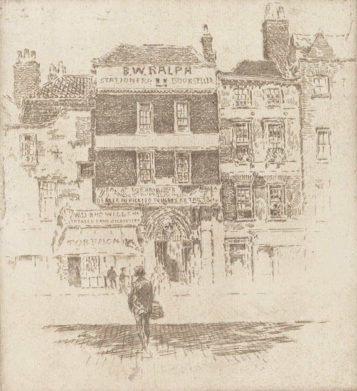 Skt. Bartholomews Port, 1907. af Joseph Pennell
