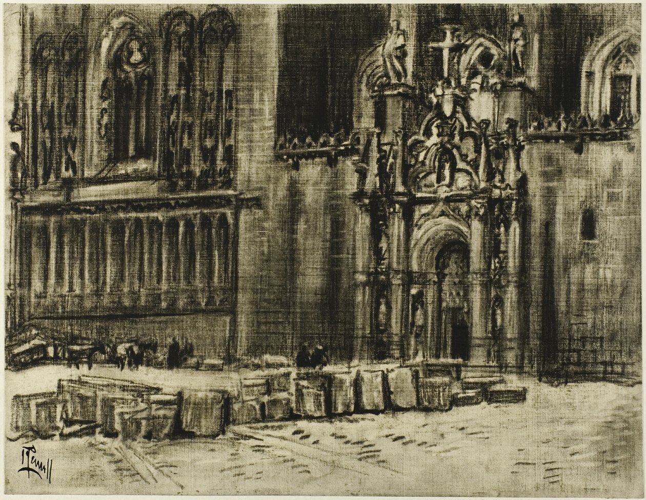 St. Juan de los Reyes, døren og kæderne af Joseph Pennell
