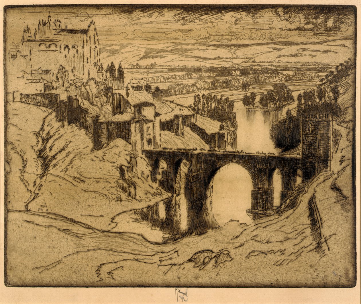 Sankt Martins bro, Toledo af Joseph Pennell