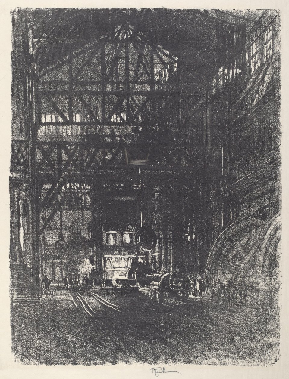 The Armour Plate Press, 1917. af Joseph Pennell