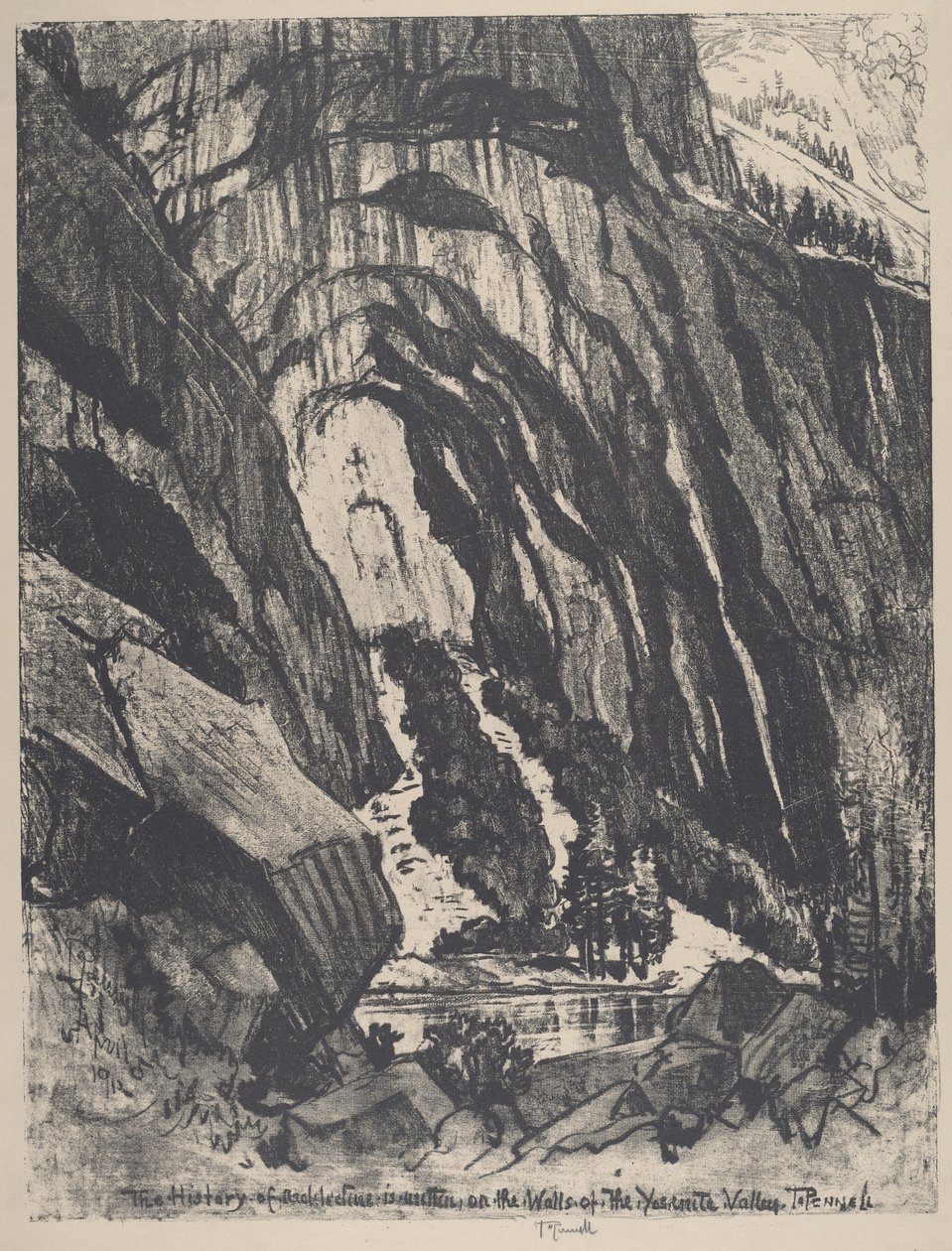 Katedraldøren, 1912. af Joseph Pennell
