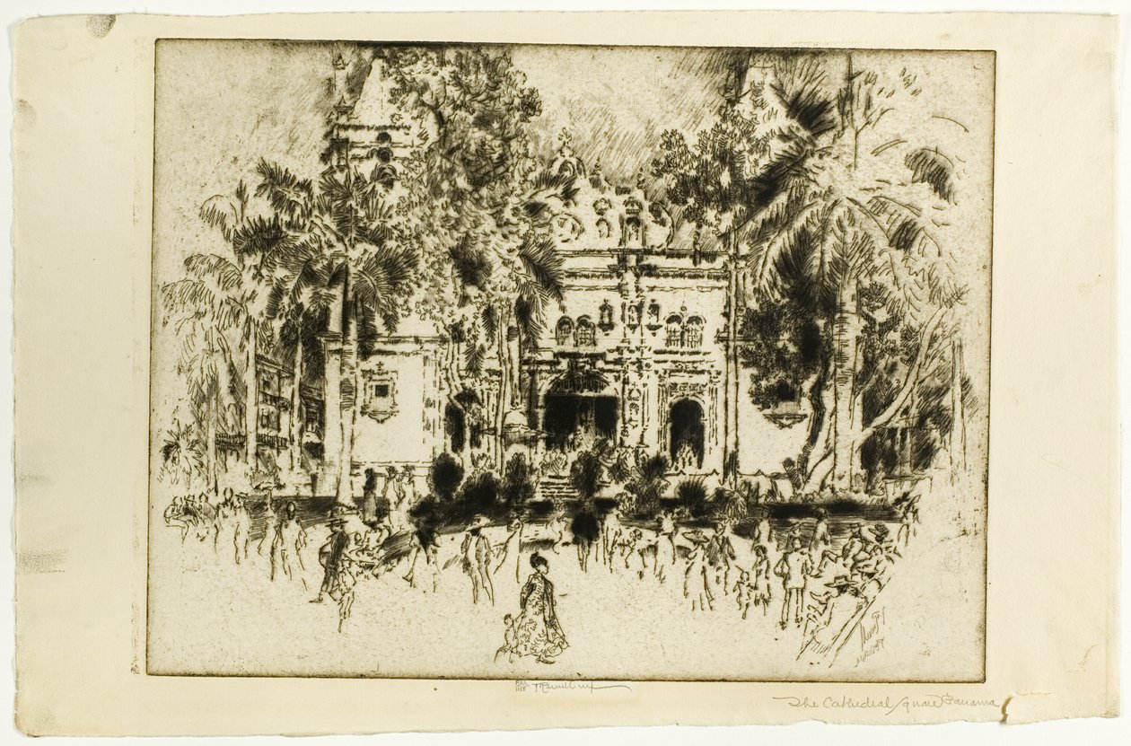 Katedralen, Panama af Joseph Pennell