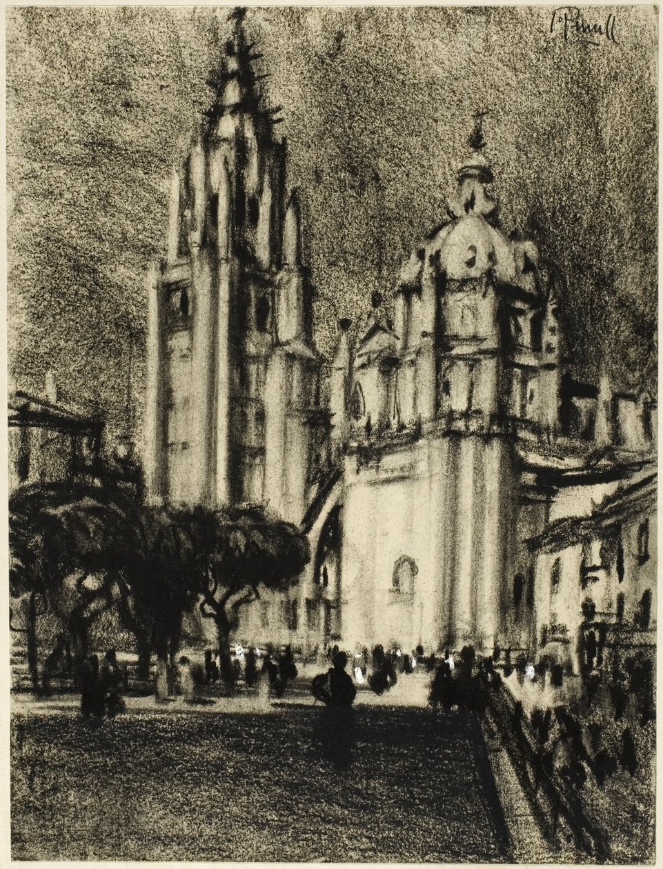Katedralen, Toledo af Joseph Pennell