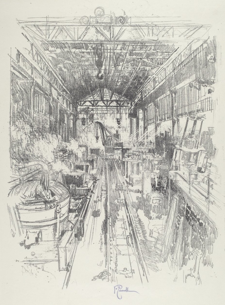 Kedlerne, 1916. af Joseph Pennell
