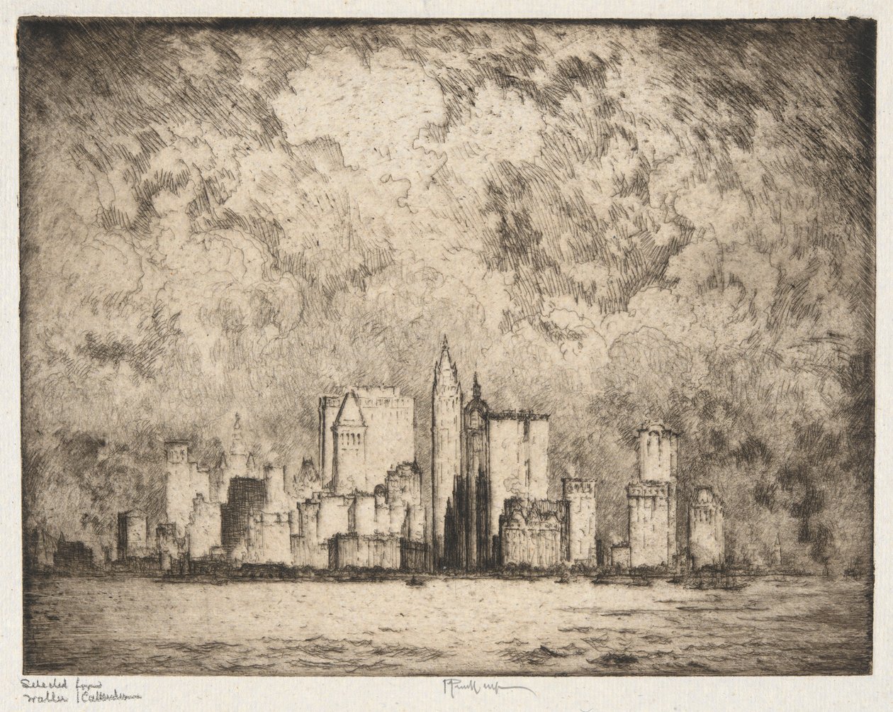Byen i 1915 af Joseph Pennell